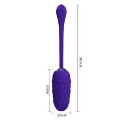 PRETTY LOVE – HUEVO VIBRADOR CON TEXTURA MARINA RECARGABLE LILA - intimamenities.com