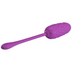 PRETTY LOVE – HUEVO VIBRADOR CON TEXTURA MARINA RECARGABLE MORADO - intimamenities.com