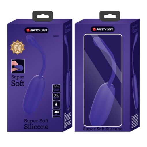 PRETTY LOVE – JULIUS HUEVO VIBRADOR IMPERMEBLE & RECARGABLE LILA - intimamenities.com