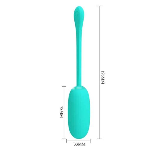 PRETTY LOVE – JULIUS HUEVO VIBRADOR IMPERMEBLE & RECARGABLE VERDE AGUA - intimamenities.com