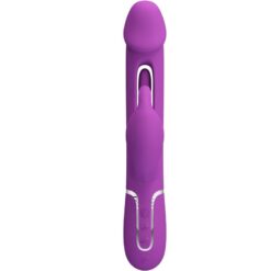 PRETTY LOVE – KAMPAS VIBRADOR RABBIT MULTIFUNCIÓN 3 EN 1 MORADO - intimamenities.com