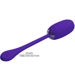 PRETTY LOVE – KIRK HUEVO VIBRADOR RECARGABLE LILA - intimamenities.com