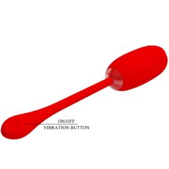 PRETTY LOVE – KIRK HUEVO VIBRADOR RECARGABLE ROJO - intimamenities.com