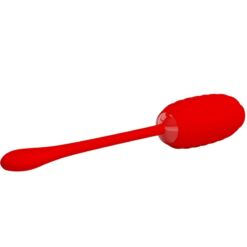 PRETTY LOVE – KIRK HUEVO VIBRADOR RECARGABLE ROJO - intimamenities.com