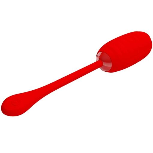 PRETTY LOVE – KIRK HUEVO VIBRADOR RECARGABLE ROJO - intimamenities.com