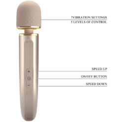 PRETTY LOVE – MASAJEADOR 7 MODOS VIBRACIÓN CHAMPAGNE - intimamenities.com