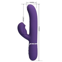 PRETTY LOVE – PERLITA VIBRADOR PUNTO G 3 EN 1 MULTIFUNCIÓN MORADO - intimamenities.com