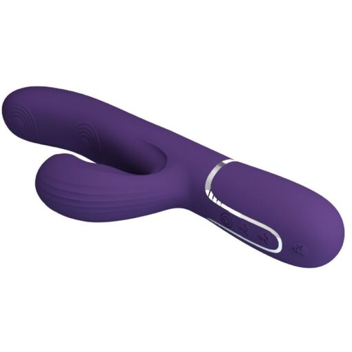 PRETTY LOVE – PERLITA VIBRADOR PUNTO G 3 EN 1 MULTIFUNCIÓN MORADO - intimamenities.com