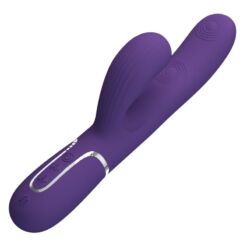 PRETTY LOVE – PERLITA VIBRADOR PUNTO G 3 EN 1 MULTIFUNCIÓN MORADO - intimamenities.com