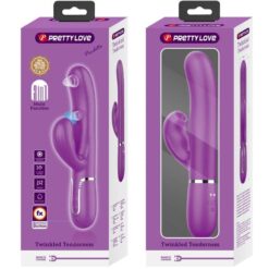 PRETTY LOVE – PERLITA VIBRADOR RABBIT MULTIFUNCIÓN 3 EN 1 MORADO - intimamenities.com