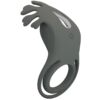 PRETTY LOVE – RUBEN DOBLE ANILLO VIBRADOR CON ESTIMULADOR GRIS - intimamenities.com