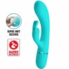 PRETTY LOVE – SCOCCO VIBRADOR RABBIT TURQUESA - intimamenities.com