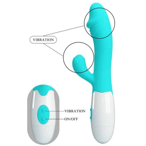 PRETTY LOVE – SNAPPY VIBRADOR PUNTO G VERDE AGUA - intimamenities.com