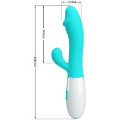 PRETTY LOVE – SNAPPY VIBRADOR PUNTO G VERDE AGUA - intimamenities.com