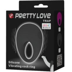 PRETTY LOVE – TRAP ANILLO VIBRADOR NEGRO - intimamenities.com