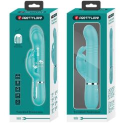 PRETTY LOVE – VIBRADOR COALE RABBIT PERLAS VERDE AGUA - intimamenities.com