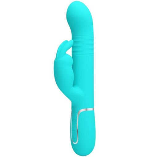 PRETTY LOVE – VIBRADOR COALE RABBIT PERLAS VERDE AGUA - intimamenities.com