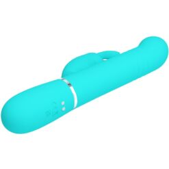 PRETTY LOVE – VIBRADOR COALE RABBIT PERLAS VERDE AGUA - intimamenities.com