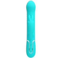 PRETTY LOVE – VIBRADOR COALE RABBIT PERLAS VERDE AGUA - intimamenities.com