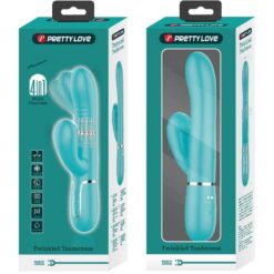 PRETTY LOVE – VIBRADOR PUNTO G MULTIFUNCIÓN VERDE AGUA - intimamenities.com