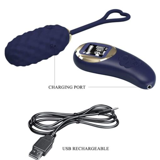 PRETTY LOVE – VIVIAN HUEVO VIBRADOR CONTROL REMOTO AZUL - intimamenities.com