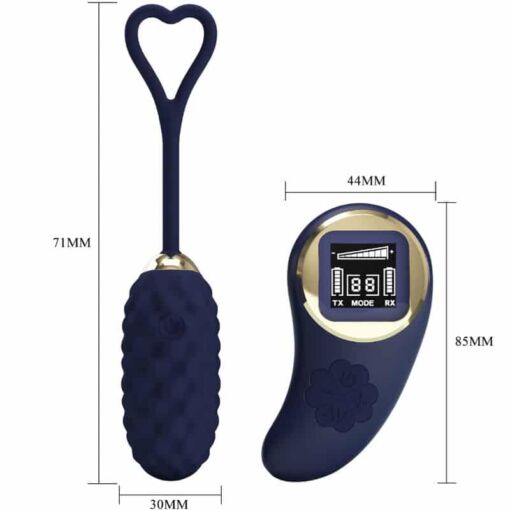 PRETTY LOVE – VIVIAN HUEVO VIBRADOR CONTROL REMOTO AZUL - intimamenities.com