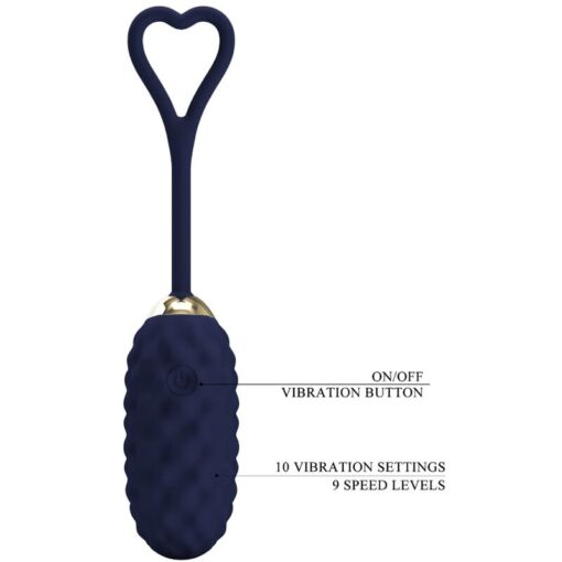 PRETTY LOVE – VIVIAN HUEVO VIBRADOR CONTROL REMOTO AZUL - intimamenities.com