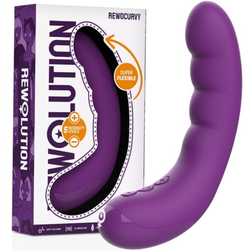 REWOLUTION – REWOCURVY VIBRADOR FLEXIBLE RECARGABLE - intimamenities.com