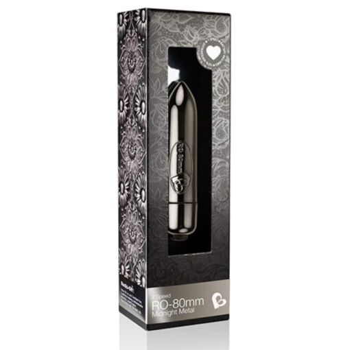 ROCKS-OFF – BALA VIBRADORA RO-80MM MIDNIGHT METAL - intimamenities.com