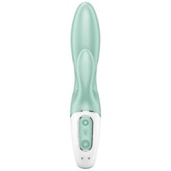 SATISFYER – AIR PUMP BUNNY 5+ VIBRADOR RABBIT INFLABLE APP VERDE - intimamenities.com