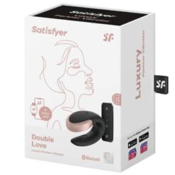 SATISFYER – APP DOUBLE LOVE VIBRADOR PAREJAS LUXURY NEGRO - intimamenities.com