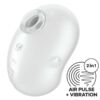 SATISFYER – CUTIE GHOST VIBRADOR LAY-ON BLANCO - intimamenities.com