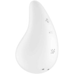 SATISFYER – DEW DROP VIBRADOR LAY-ON BLANCO - intimamenities.com