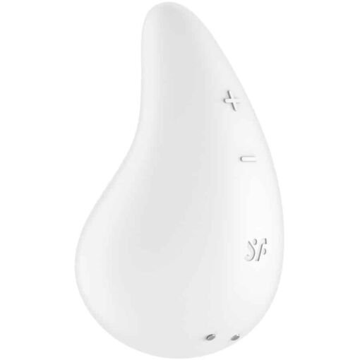 SATISFYER – DEW DROP VIBRADOR LAY-ON BLANCO - intimamenities.com