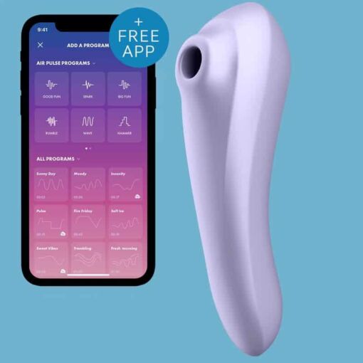 SATISFYER – DUAL PLEASURE AIR PULSE VIOLETA - intimamenities.com