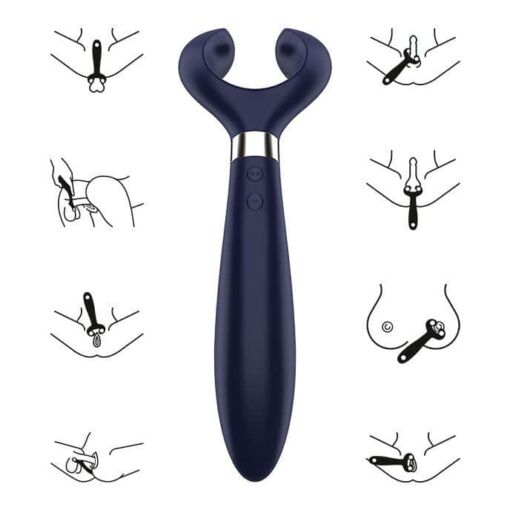 SATISFYER – ENDLESS FUN MULTI VIBRADOR 3 AZUL - intimamenities.com