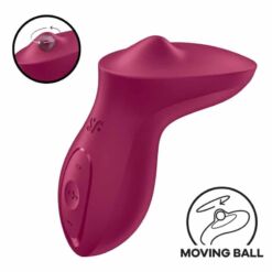 SATISFYER – EXCITERRR VIBRADOR LAY-ON CLÍTORIS FUCSIA - intimamenities.com