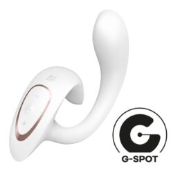 SATISFYER – G FOR GODDESS 1 VIBRADOR RABBIT BLANCO - intimamenities.com