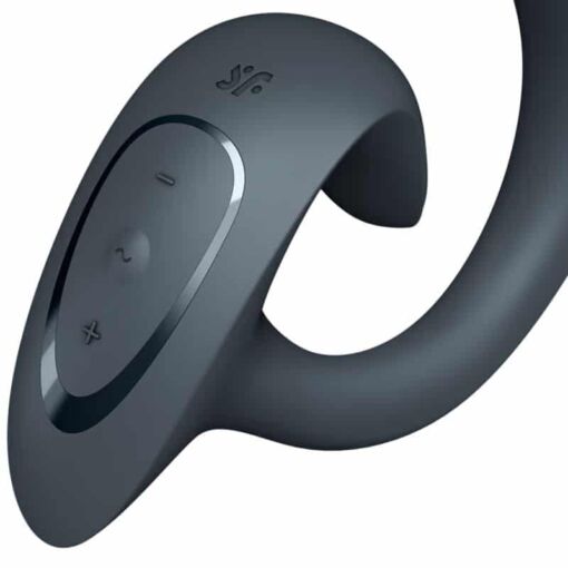 SATISFYER – G FOR GODDESS 1 VIBRADOR RABBIT GRIS OSCURO - intimamenities.com