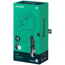 SATISFYER – HOT PASSION VIBRADOR ANAL APP NEGRO - intimamenities.com