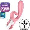 SATISFYER – HUG ME VIBRADOR RABBIT APP ROSA - intimamenities.com