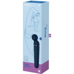 SATISFYER – PLANET WAND-ER MASAJEADOR VIBRADOR AZUL - intimamenities.com