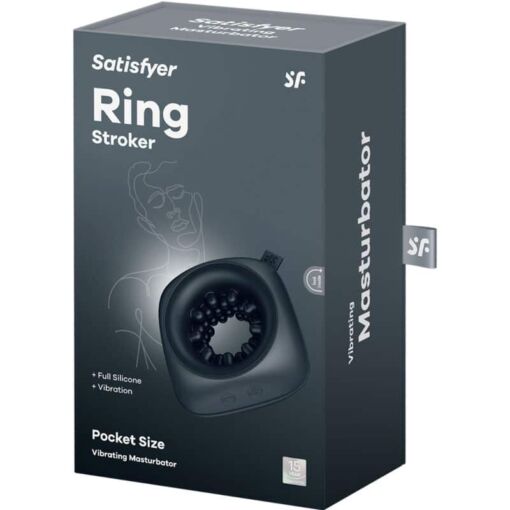 SATISFYER – RING STROKER MASTURBADOR & VIBRADOR - intimamenities.com