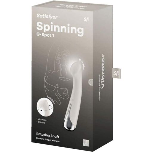SATISFYER – SPINNING G-SPORT 1 VIBRADOR ROTADOR BEIGE - intimamenities.com