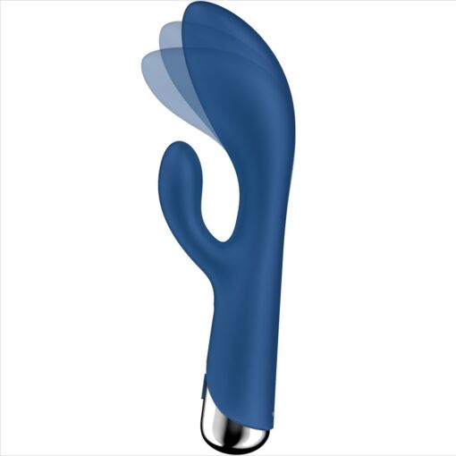 SATISFYER – SPINNING RABBIT 1 ESTIMULACION CLITORIS Y PUNTO G AZUL - intimamenities.com