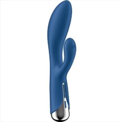 SATISFYER – SPINNING RABBIT 1 ESTIMULACION CLITORIS Y PUNTO G AZUL - intimamenities.com