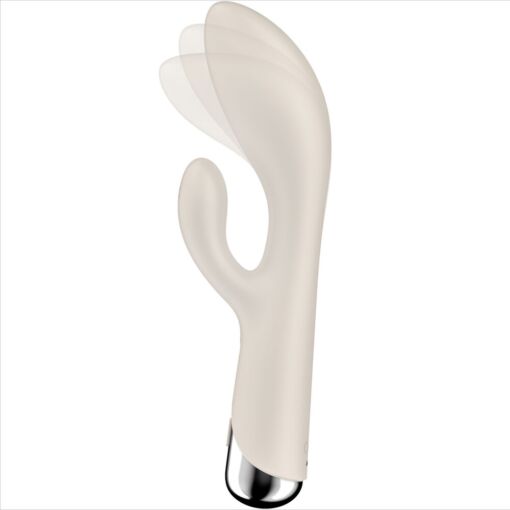 SATISFYER – SPINNING RABBIT 1 ESTIMULACION CLITORIS Y PUNTO G BEIGE - intimamenities.com