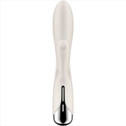 SATISFYER – SPINNING RABBIT 1 ESTIMULACION CLITORIS Y PUNTO G BEIGE - intimamenities.com