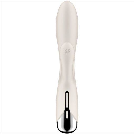 SATISFYER – SPINNING RABBIT 1 ESTIMULACION CLITORIS Y PUNTO G BEIGE - intimamenities.com
