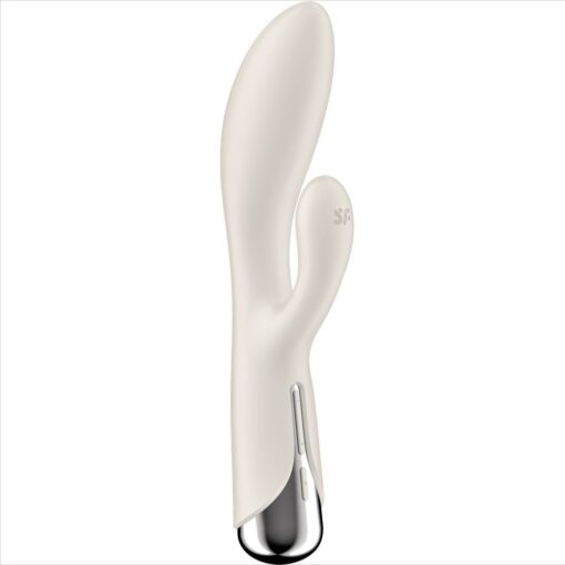 SATISFYER – SPINNING RABBIT 1 ESTIMULACION CLITORIS Y PUNTO G BEIGE - intimamenities.com